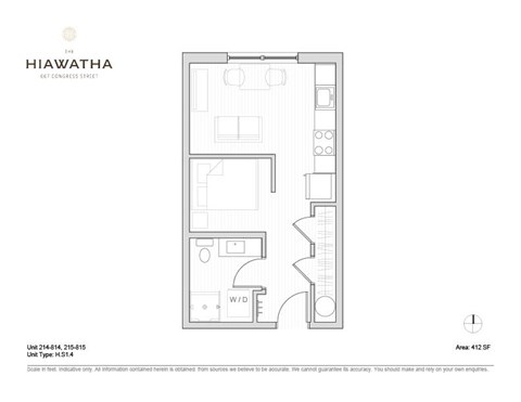 Studio Apartment Centrally located on Longfellow Square in Portland Maine.  Walk to Old Port restaurants, Downtown Offices, and Entertainment Venues. Features In-Unit Laundry, Kitchen and Bathroom. Pet Friendly, Gym, 2nd Floor Lounge, On-Site Parking.
